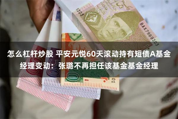 怎么杠杆炒股 平安元悦60天滚动持有短债A基金经理变动:张璐不再担任该基金基金经理