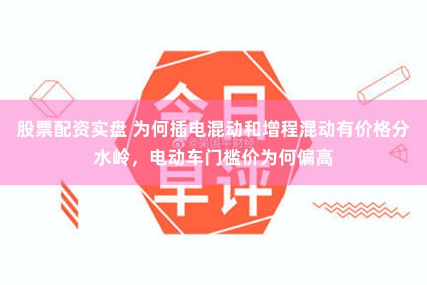 股票配资实盘 为何插电混动和增程混动有价格分水岭,电动车门槛价为何偏高