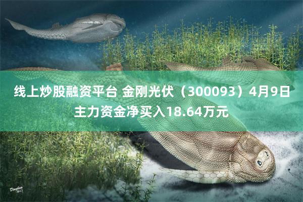 线上炒股融资平台 金刚光伏(300093)4月9日主力资金净买入18.64万元