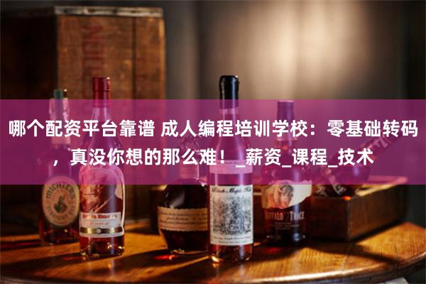 哪个配资平台靠谱 成人编程培训学校:零基础转码,真没你想的那么难!_薪资_课程_技术