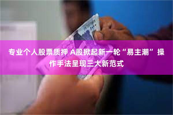 专业个人股票质押 A股掀起新一轮“易主潮” 操作手法呈现三大新范式
